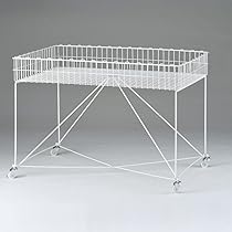 Amazon.co.jp: 平台ワゴン 白 W150cm （強化型) 1台 【 店舗什器
